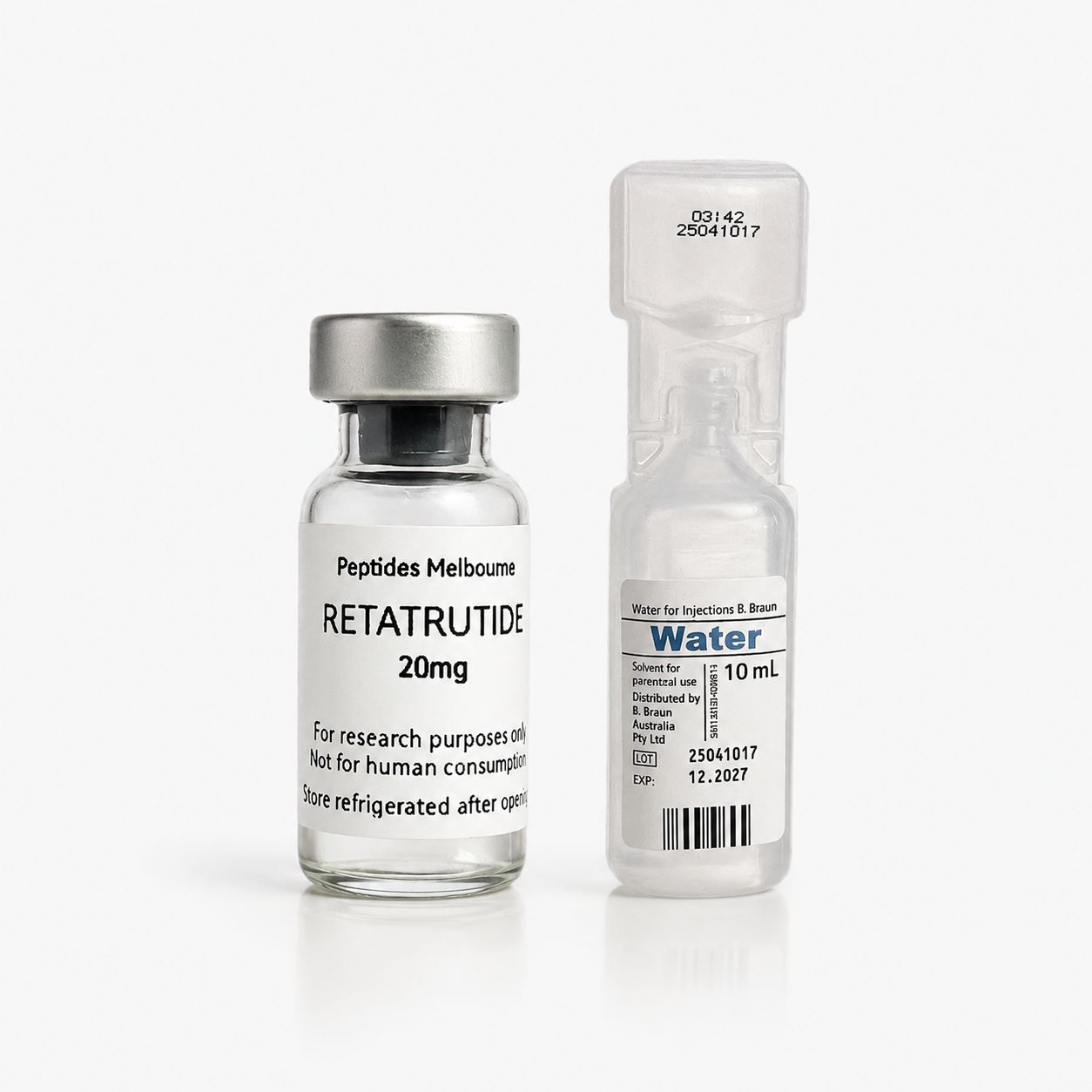Reta 20mg and Sterile Injection Water 10ml COMBO